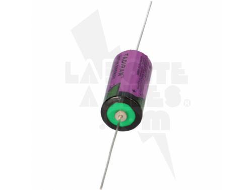 PILE TADIRAN – LITHIUM 3,6V 1,5AH 2/3AA AVEC SORTIES AXIALES