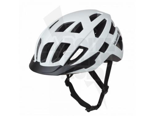 CASQUE URBAIN POLISPORT CITY MOVE BLANC MAT IN MOLD REGLAGE OCCIPITAL LED T.M (54 / 58)