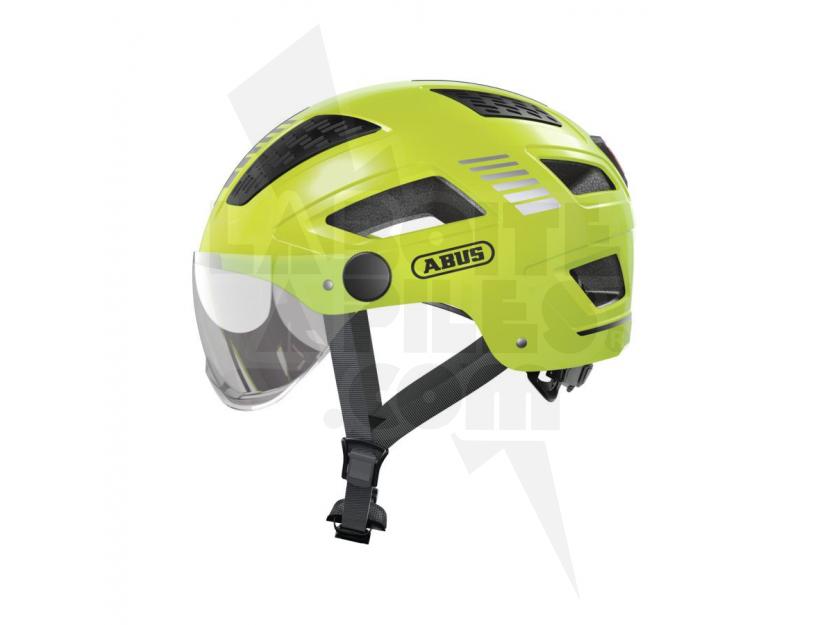 CASQUE URBAIN ABUS HYBAN 2.0 ACE JAUNE FLUO ABS ECLAIRAGE INTEGRE REGLAGE OCCIPITAL T.M (52 / 58) img.jpg