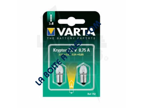 BLISTER DE 2 AMPOULES KRYPTON 3.6V-.75A