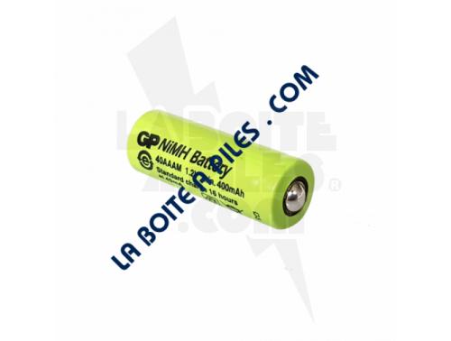 BATTERIE NIMH 1.2V AVEC TÉTON POUR TÉLÉPHONE SANS FIL IDECT / ÉCLAIRAGE EXTÉRIEUR - 2/3AAA