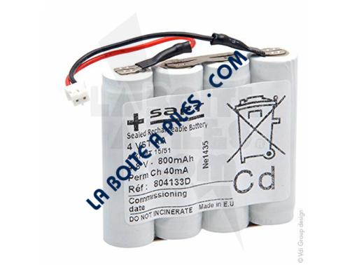 BATTERIE SAFT NICD 4.8V / 0.8AH