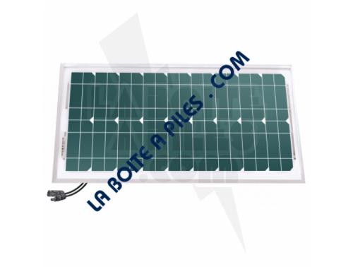 PANNEAU PHOTOVOLTAIQUE MONOCRISTALLIN 12V-20W + CONNECTEUR MC4