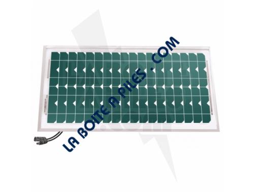 PANNEAU PHOTOVOLTAÏQUE MONOCRISTALLIN 24V-20W + CONNECTEUR MC4