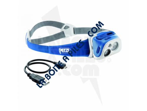 LAMPE FRONTALE PETZL REACTIK BLEU