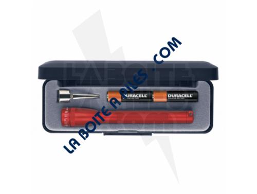 SUPER MINI MAGLITE LED ROUGE