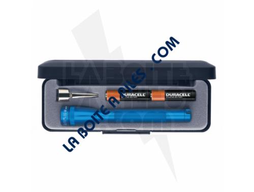 SUPER MINI MAGLITE LED BLEU