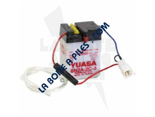 BATTERIE MOTO YUASA 6N2A-2C-3