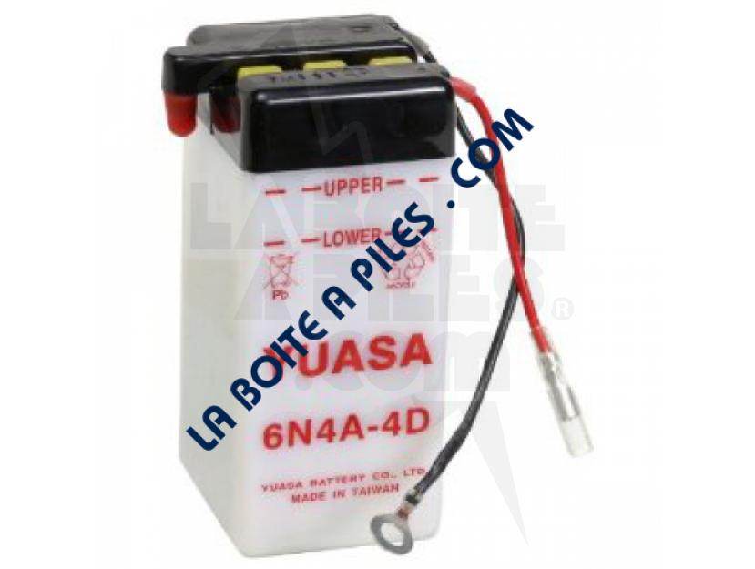 Batterie YUASA pour moto 6N4-2A-5 Livrée sans acide