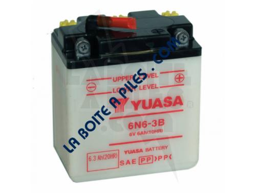 BATTERIE MOTO YUASA 6N6-3B