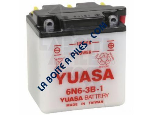 BATTERIE MOTO YUASA 6N6-3B-1  