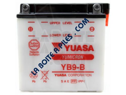 BATTERIE MOTO YUASA YB9-B 9.5AH-115A