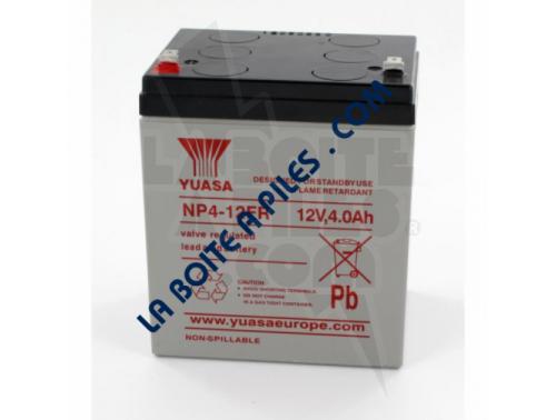 BATTERIE PLOMB 12V-4AH YUASA FLAMME RETARDANTE