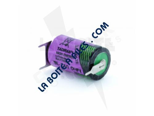 PILE 3.6V 1/2 AA 2 PICOTS - LITHIUM