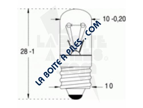 AMPOULE E10 - 6.5V - 1W