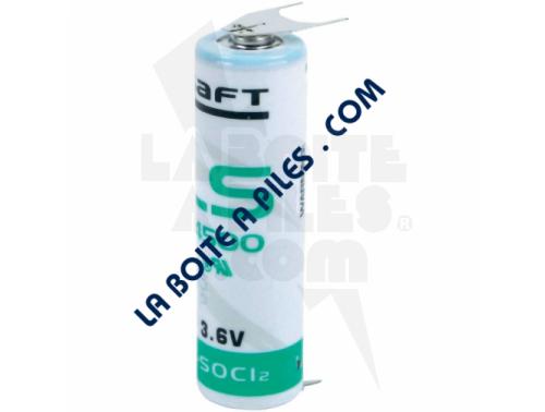 PILE LITHIUM 3.6V AA AVEC PICOT 2+ ETR 1-