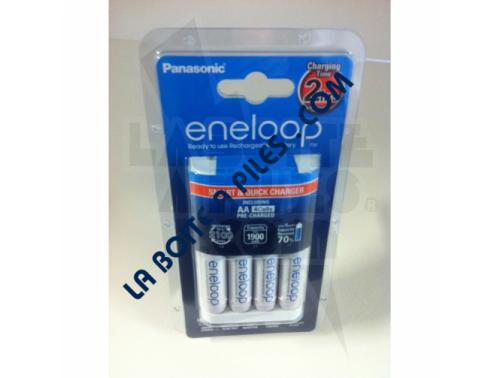 CHARGEUR RAPIDE ENELOOP + 4 R6 ENELOOP