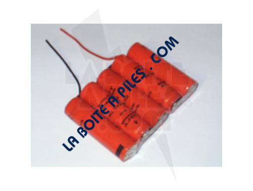 BATTERIE SAFT NICD 6V / 0.7AH 5VRAA COTE COTE