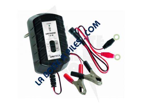 CHARGEUR DE BATTERIE PLOMB 1.5AH - 6V/12V