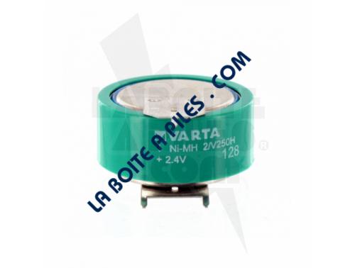 BATTERIE NIMH 2.4V POUR CHAUFFE-EAU SAUTER - VARTA NI-MH 2/V200H