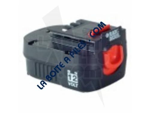 BATTERIE 12V 2AH NI-CD  POUR BLACK ET DECKER