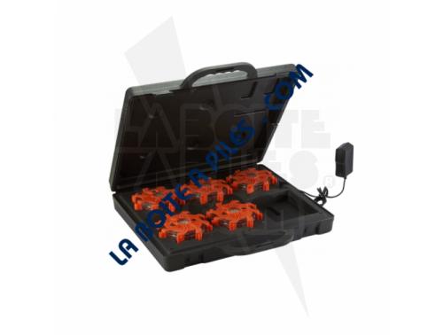 VALISE DE 6 BALISES MAGNETIQUES BLEU