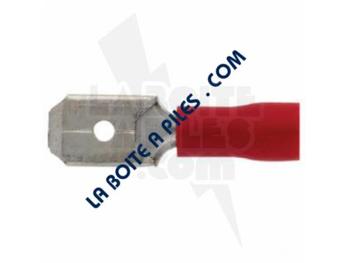 COSSE ROUGE 6.3X0.8MM