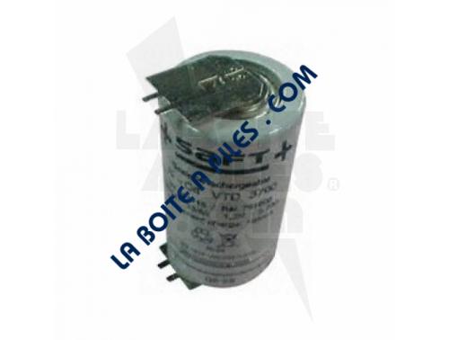 ACCU 1.2V-4AH NICD AVEC DOUBLE PICOTS 