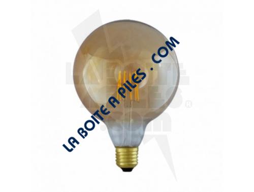 AMPOULE LED E27 G125 FILAMENT 8W 2700°K