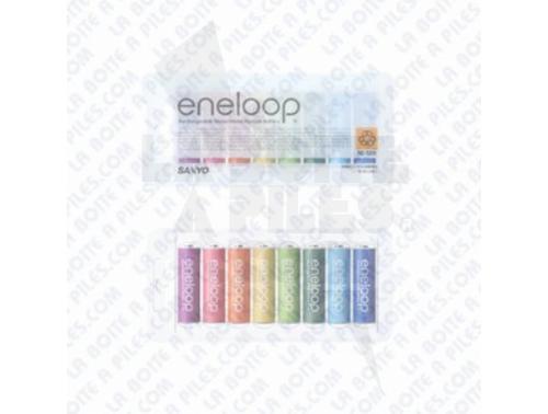 8 ENELOOP R6 SANYO COULEURS