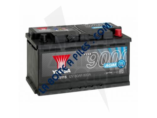 BATTERIES AGM YBX9000 START STOP PLUS