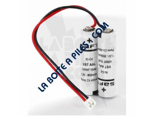 PACK 2.4V-800MAH NICD + CONNECTEUR