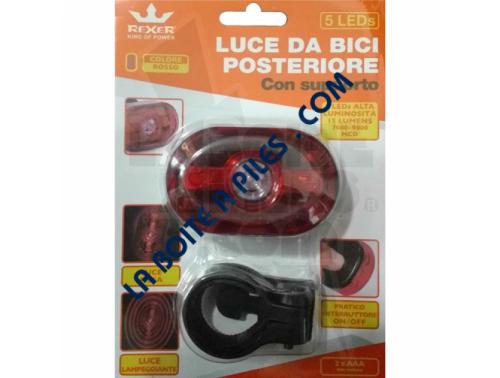 ECLAIRAGE DE VELO ARRIERE AVEC SUPPORT