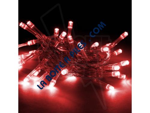 GUIRLANDE LED A PILE 5M ROUGE