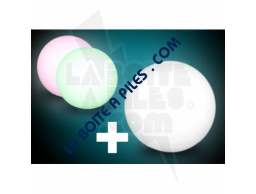 LOT DE 3 BOULES LUMINEUSES LED RGB SOLAIRE