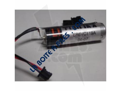 PILE LITHIUM 3.6V POUR AUTOMATE MITSUBISHI MR-J3BAT / ER6VC119A / ER6VC119B