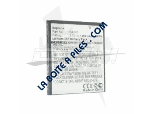 BATTERIE COMPATIBLE BA800 POUR SONY ERICSSON XPERIA S