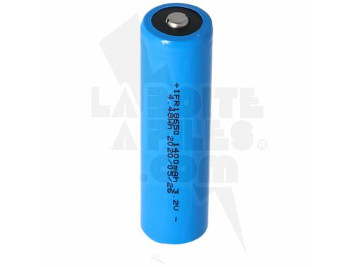 BATTERIE SOLAIRE 3,2V - 1100MAH LITHIUM 18650 IFR LIFEPO4 AVEC LANGUETTE.