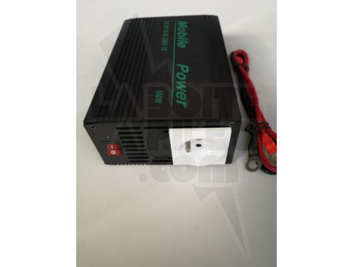 CONVERTISSEUR 12 V DC - 230 V AC / 500 WATTS