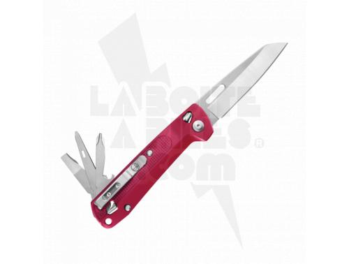 COUTEAU LEATHERMAN FREE K2 ROUGE