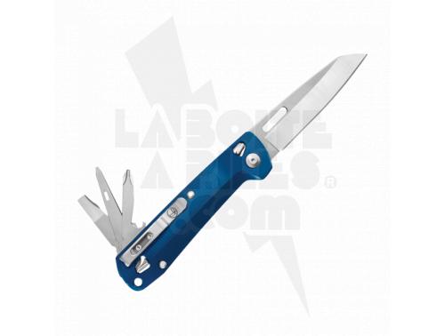 COUTEAU LEATHERMAN FREE K2 BLEU