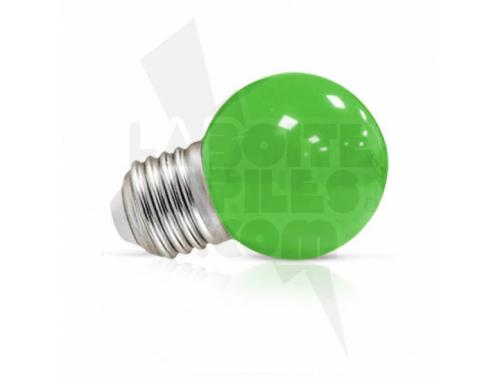 AMPOULE LED E27 COULEUR BULB G45 1W VERT