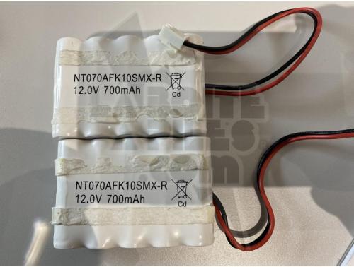 LOT DE 2 PACKS ACCUS 12V0.5AH NICD + CONNECTEUR