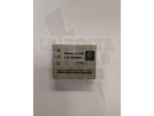 BATTERIE COMPATIBLE LI-ION 3.6V - 645 MAH OLYMPUS LI-30B