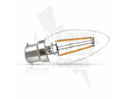 AMPOULE LED B22 FILAMENT FLAMME 4W 2700K