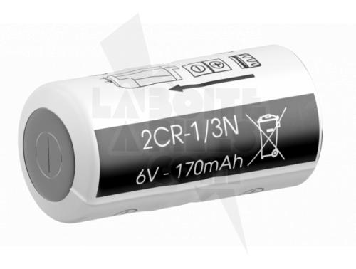 PILE LITHIUM 6V POUR SERINGUE ÉLECTRONIQUE D'ANESTHÉSIE DENTAIRE DENTAPEN DE SEPTODONT - 2CR-1/3N