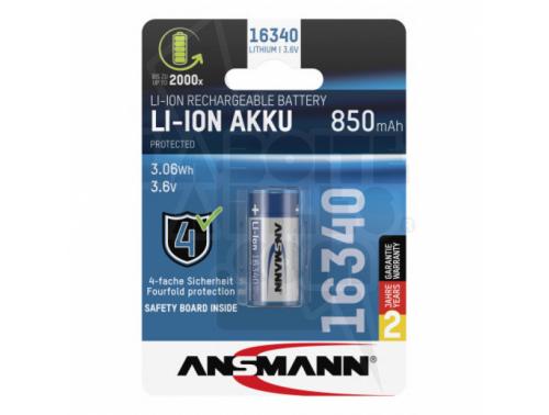 ACCU ANSMANN LI-ION 3.6V - 850 MAH - 16340