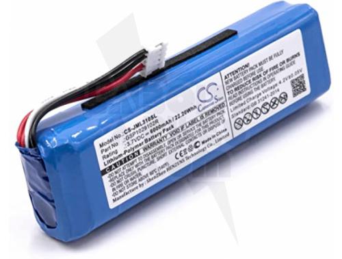 BATTERIE LI-ION 3.7V - 6000 MAH POUR HAUT-PARLEUR BLUETOOTH JBL