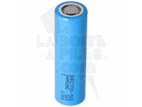 BATTERIE LI-ION SAMSUNG 3.6V-4.9AH - INR21700-50E