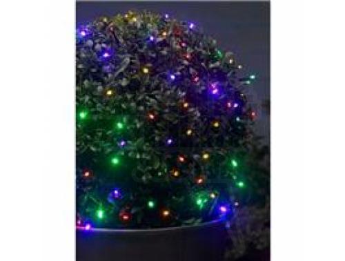 GUIRLANDE A PILES 100 LEDS MULTICOLORES